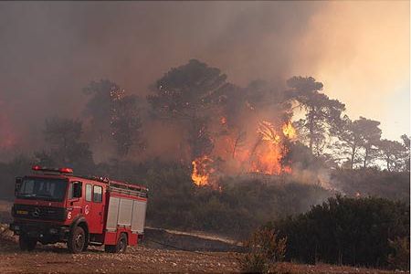 Photo incendie Carmel - décembre 2010